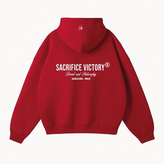 Manifesto Hoodie Wine Red