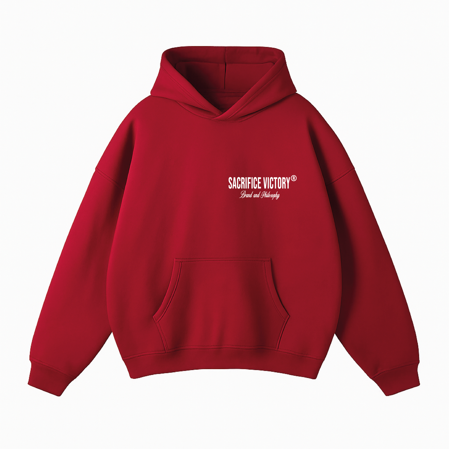 Manifesto Hoodie Wine Red