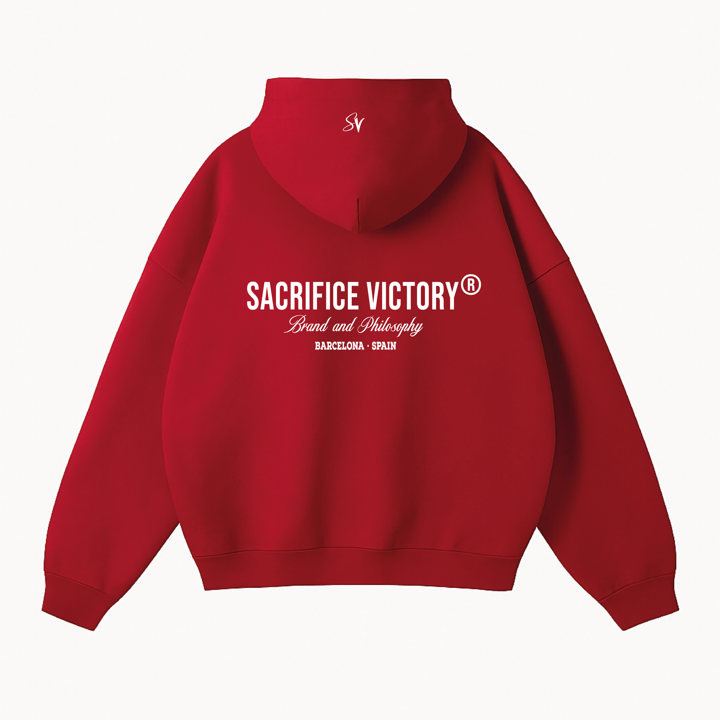 Manifesto Hoodie Wine Red